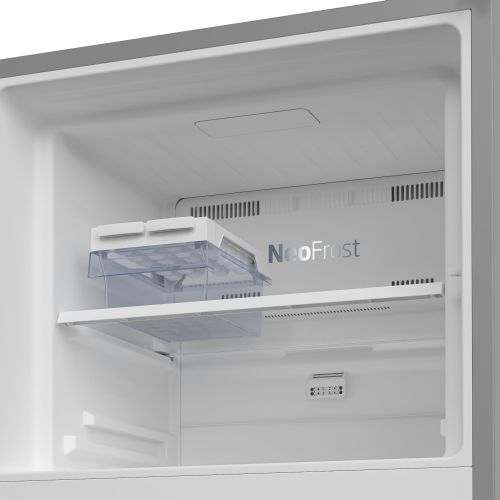 product_image_name-Beko-372 Litres No Frost Double Door Refrigerator with Anti Bacterial Odor Filter, Dual Cooling, LED Lighting, Holiday Mode, 66cm, - Brushed Silver  RDNT371I50S KE-3