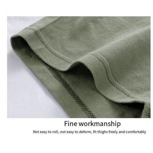 product_image_name-Fashion-4pcs Antibacterial, Comfortable, And Breathable Mid Rise Underwear For Men's Flat Bottoms-5