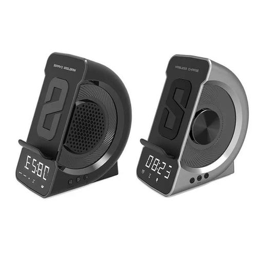 product_image_name-Generic-3-In-1 Wireless Charging Charger Bluetooth -Compitible Speaker Clock Support TF Card Phone Holder Double Coil Induction Design for Bedside -8