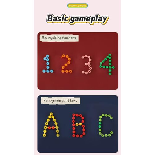 product_image_name-Generic-HIBUY 500 pieces building blocks large capacity 4.3cm, baby and children's intellectual toy block，Snowflake block-4