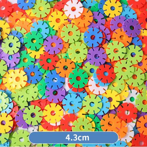 product_image_name-Generic-HIBUY 500 pieces building blocks large capacity 4.3cm, baby and children's intellectual toy block，Snowflake block-8