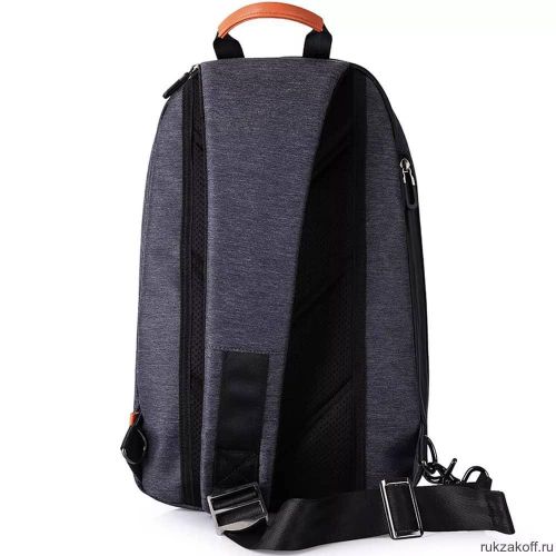 product_image_name-Generic-Mens Sling Bag 13" Laptop Bag with USB Charging Port Chest Shoulder Backpack - Grey Black-3