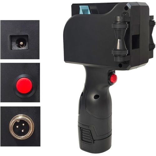 product_image_name-Generic-12.7mm Intelligent Handheld Printer Code Qr Code Logo Touch Screen Free Encryption Fast Drying Inkjet Printer for Barcode Production Date Logo Serial Number Variable QR Code Coding Machine Printing Production Date Batch Number- Black-6