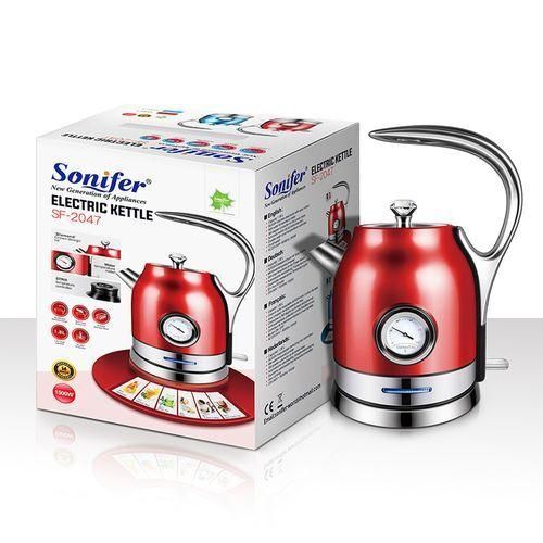 product_image_name-Sonifer-1.8Litre  Steel Fast Heating Temperature Adjustable Electric Kettle - Red-1