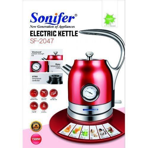 product_image_name-Sonifer-1.8Litre  Steel Fast Heating Temperature Adjustable Electric Kettle - Red-3