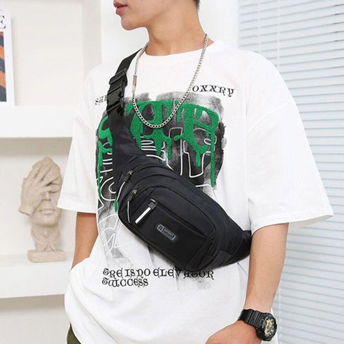 product_image_name-Sports- Men's Fashionable Multi-Functional Waist Bag With Pocket Compartments For Casual Use-3