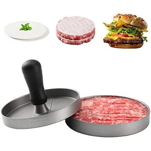 product_image_name-Generic-Hamburger Press Patty Maker  BBQ Grill Sliders Beef Burger Press- Grey. ,-1