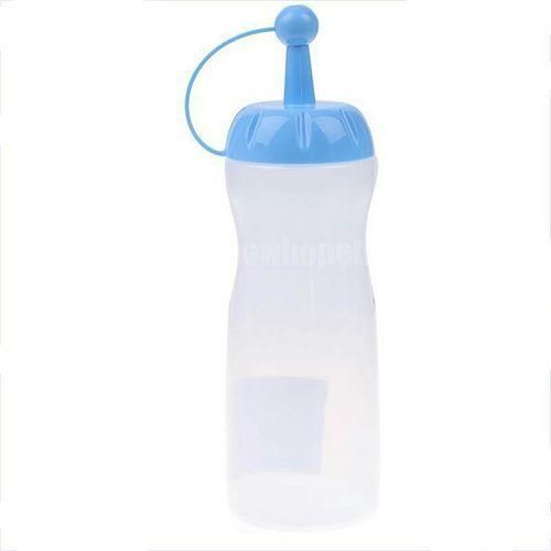 product_image_name-Generic-2 Pcs Plastic Squeeze Dispenser Vinegar Oil Tomato Sauce  Bottles -White.-4