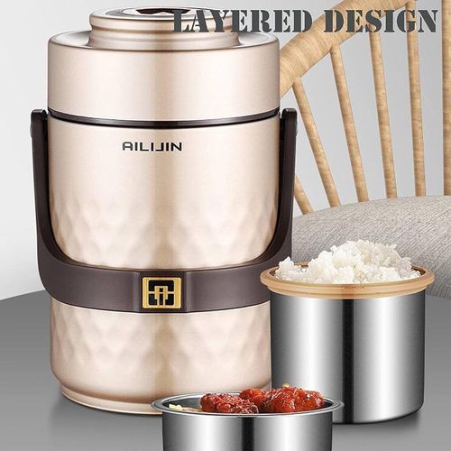 product_image_name-Generic-Vacuum Insulated Thermal Food Flask, Lunch Box Storage Warmer-1