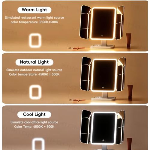 product_image_name-Generic-Make up led mirror,3 led folding mirror -5