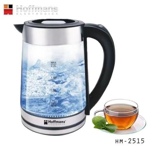 product_image_name-Hoffmans-2.2L Glass Electric Kettle With Blue LED Light- Silver-1