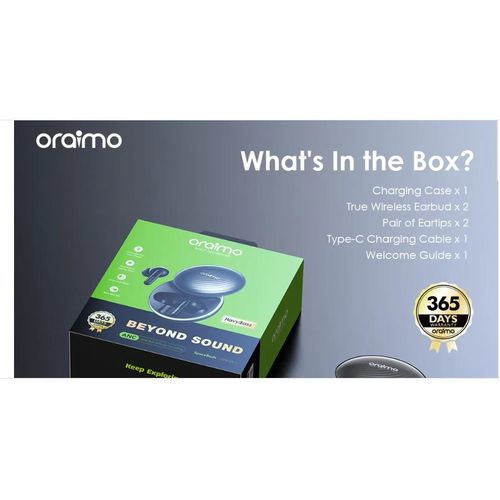 product_image_name-Oraimo-SpaceBuds Hybrid ANC True Wireless Earbuds Customized Voice Prompt Black-6