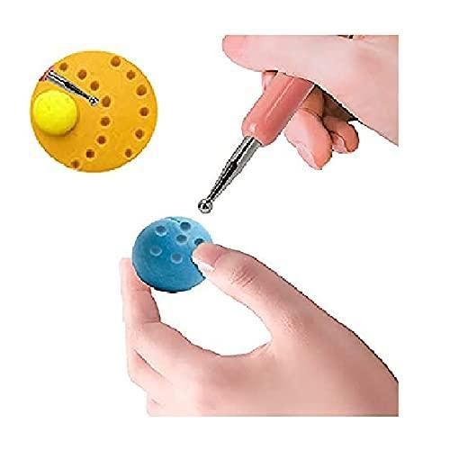 product_image_name-Generic-5PCS Double Ended Spiral  Manicure Painting Ball Styluses Dotting Pens Smart Functionality Tool Set for Embossing Pattern Clay Sculpting, Nail Art. -4