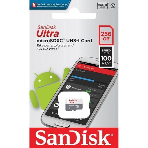 product_image_name-SAN-Sandisk Micro SD Card 256GB SDXC Class 10 Mobile Smart Phone Memory-1