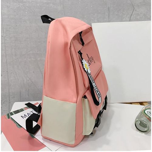 product_image_name-Fashion-4Pcs/set School Bag New Arrival Buckles Backpacks Bookbags Laptop bag Travelling bag Unisex Backpack+Shoulder bag+handbag+ pencil case-5