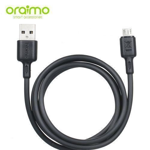 product_image_name-Oraimo-USB Cable Data cable/Charger Cable OCD-M53 1 meter 5V2A Micro-USB - Black-1