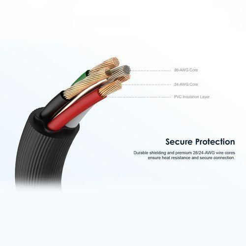 product_image_name-Oraimo-USB Cable Data cable/Charger Cable OCD-M53 1 meter 5V2A Micro-USB - Black-6