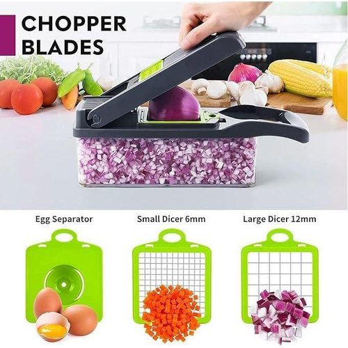 product_image_name-Generic-Multifunctional Food Chopper, Vegetable Slicer Dicer Cutter, Veggie Chopper-2
