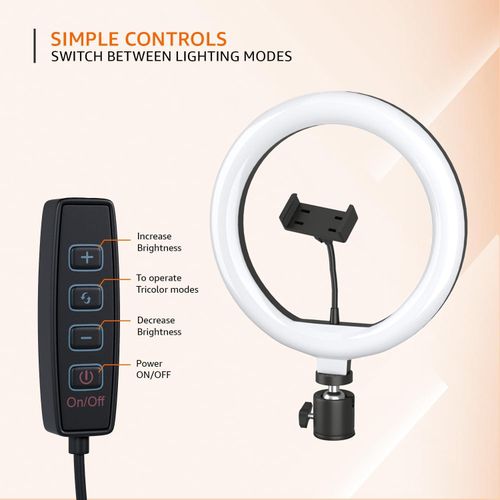 product_image_name-Generic-14 Inch Ring Light with USB Support, USB Cable- Ideal for Videography, YouTube (Without Stand)-Multi-2