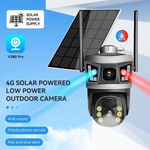 product_image_name-Generic-Smart Dual-Lens Solar-Powered Security Camera - Multicolor-2