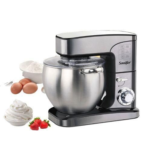 product_image_name-Sonifer-12 Litre Electric Food Beater Egg Whisk Dough Hook Stand Mixer- Silver.-1