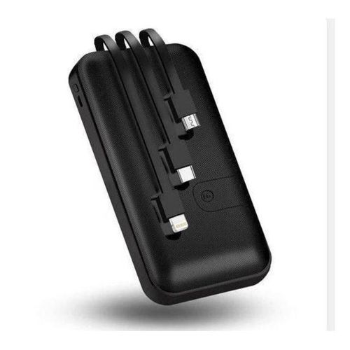 product_image_name-Excellent-Original 30000mAh Power Bank Super Fast Charging With inbuilt Cables, 4 USB Ports good for Iphone and Android, Black-1