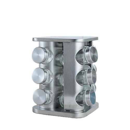 product_image_name-Kitchen Queen-12jars rotating carousel spice racks -1