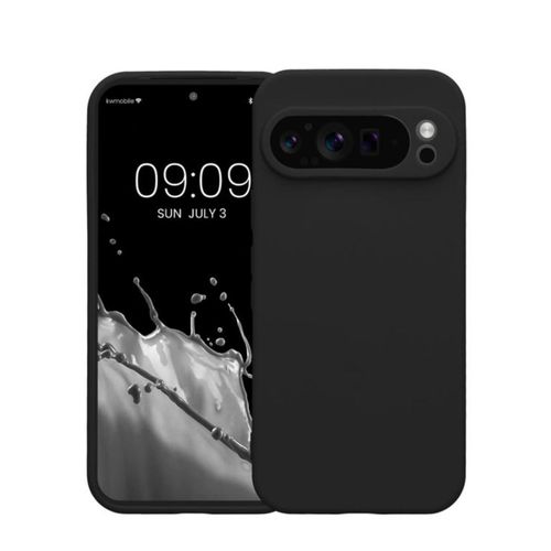 product_image_name-Generic-Google Pixel 9 Pro Luxury Soft Rubber Liquid Silicone Case Skin Touch Feel Phone Cover Black-1