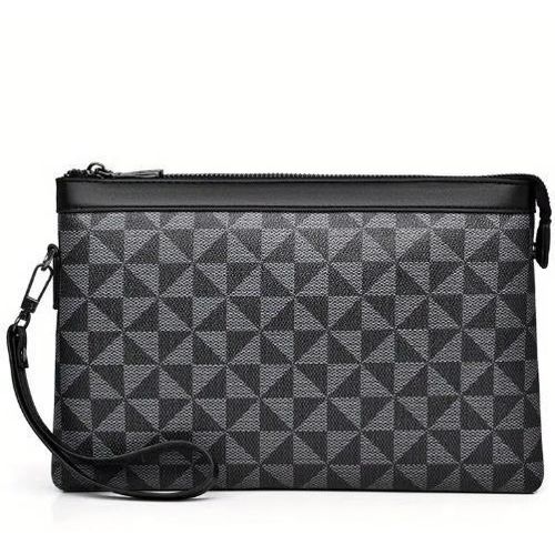 product_image_name-BLACK- Large Capacity iPad Bags for Men, Zippered Tablet Bag, Lightweight for Everyday Use-1