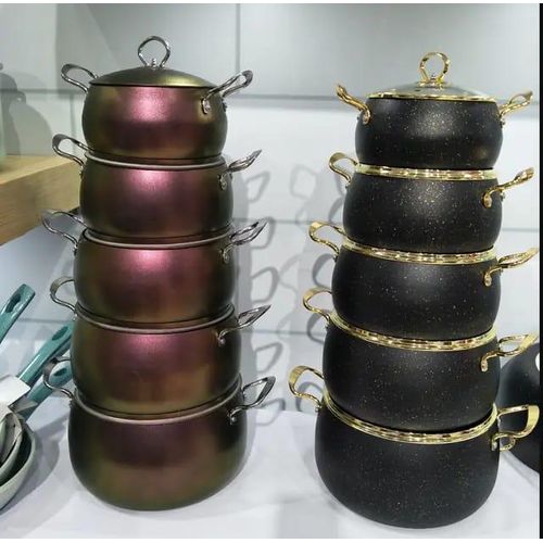 product_image_name-Generic-10 Pieces Of Non-stick Saucepan Cookware Cooking Pots-5