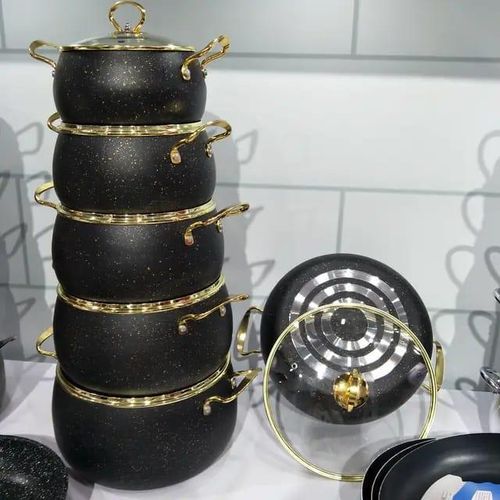 product_image_name-Generic-10 Pieces Of Non-stick Saucepan Cookware Cooking Pots-6