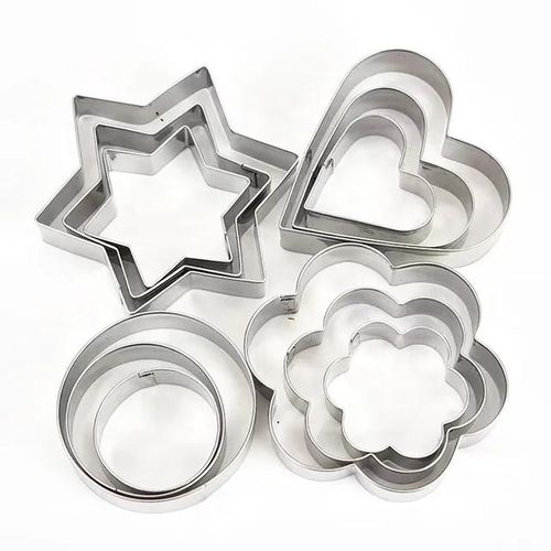 product_image_name-Generic-12pcs Cookie cutter set (Stainless steel) - silver -2