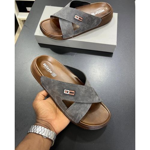 product_image_name-Generic Xim-Simple Men's Flat Open Shoes -Cream, Brown, Black -4