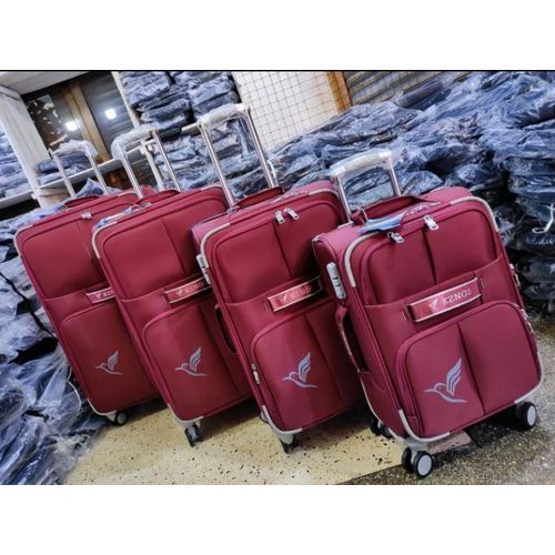 product_image_name-Generic-Travel Luggage Sets 4 Piece Softside Expandable Lightweight & Durable Suitcase Sets Double Spinner Wheels TSA Lock (20in/24in/28in/30in)- Multicolor-3