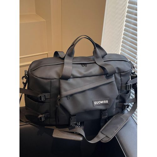 product_image_name-Generic-Large Capacity Sports Duffel Bag Gym Bag - Black/Dark Grey-2