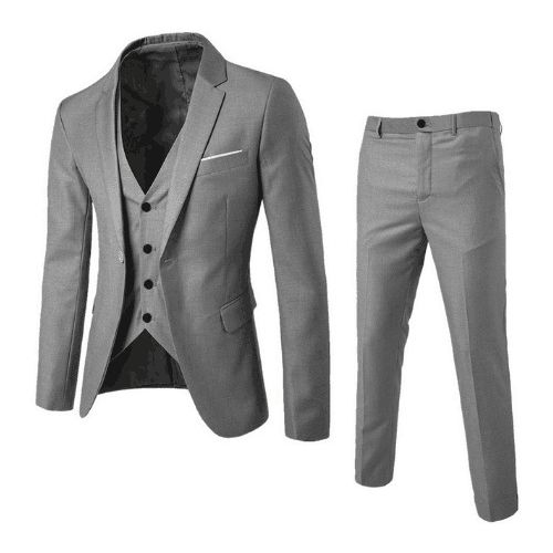 Shop Men 3 Pieces Classic Blazers Suit Sets Mens Business Casual Blazer Vest Pants Suits Sets Autumn Slim Wedding Party Clothing MAA Jumia Uganda