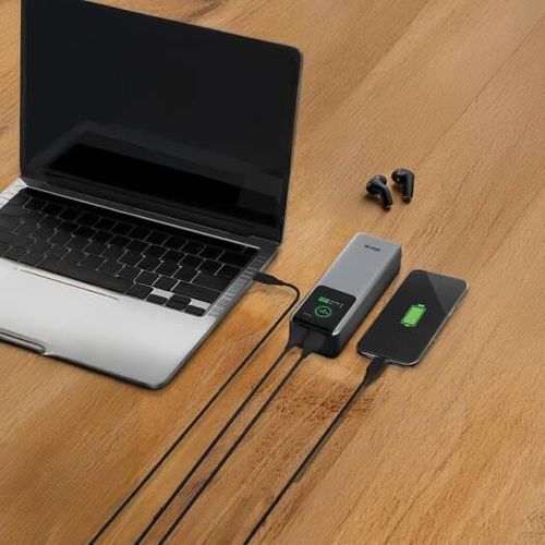 product_image_name-Green Lion-Voltura 20000mAh Power Bank, PD 100W Fast Charging, TFT Display, Lightweight & Stylish Design, QC 22.5W USB-A Output, Wide Compatibility, Exquisite Appearance-6