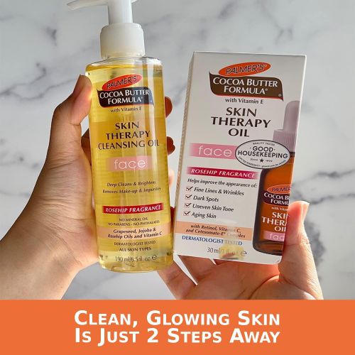 product_image_name-PALMER'S-Cocoa Butter Skin Therapy Cleansing Oil Face For Unisex 190ml & Skin Therapy Oil 30ml Set-2