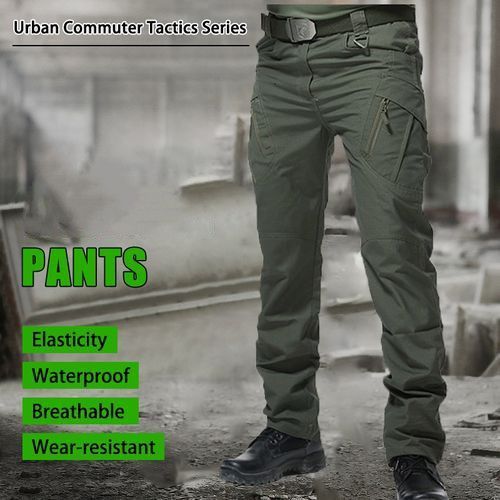 Tactical Pants Men Trousers Many Pockets Waterproof Wear Resistant Casual  Cargo Pants Men,A,XXL price in UAE,  UAE