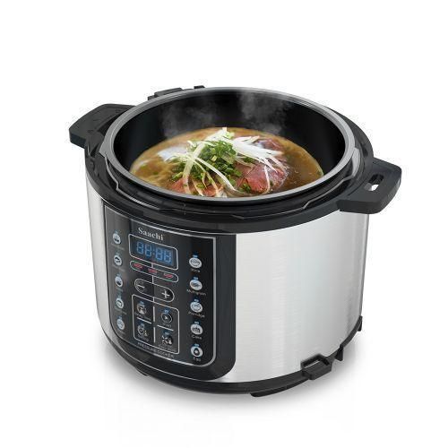product_image_name-Saachi-14 In 1 Multi Function 5L Electric Pressure Cooker Rice Cooker Steamer - Silver.-2