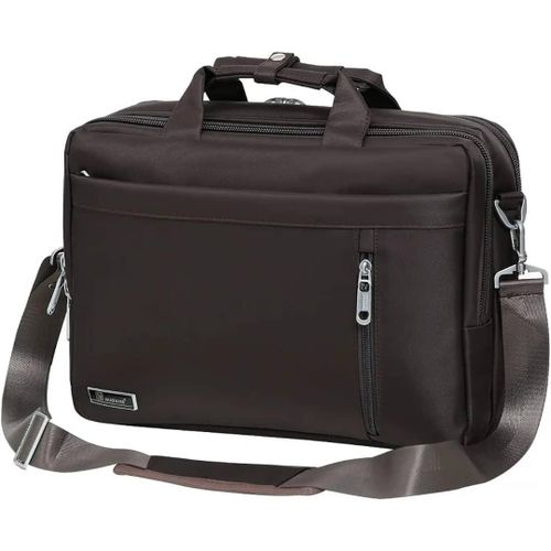 product_image_name-Fashion-Laptop Bag for Men with Compartments - Brown-1