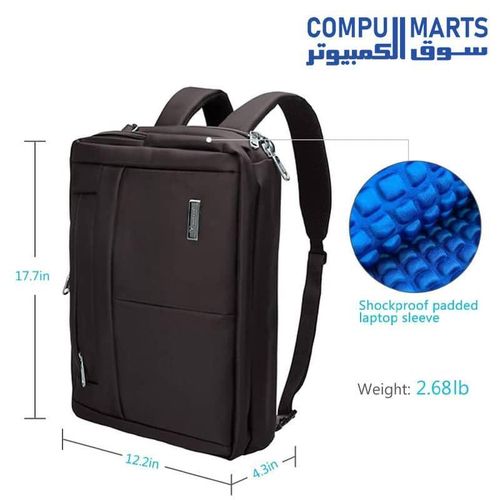 product_image_name-Fashion-Laptop Bag for Men with Compartments - Brown-4