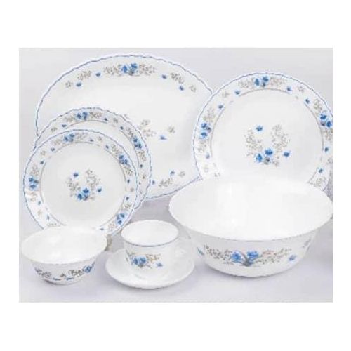 product_image_name-Arcopal-38Pcs Dinnerware Set 1Pc Oval Plate+ 6PCs Dinner Plate+6PC Rice Plate+6pcs Dessert Plate+1Pc Big Bowl+6PCs Small Bowl+6PCs Tea Cup with Saucer Plate Microwave Safe And Dishwasher Safe Serveware- Multicolor-3