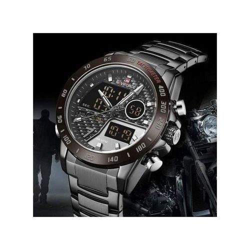 product_image_name-Naviforce-Luxury Dual Quartz Waterproof Watch - Black-1