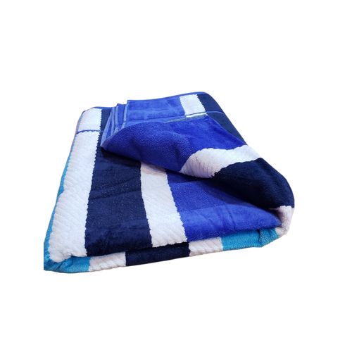 product_image_name-Generic-Larger cotton towel- Blue with white stripes -1
