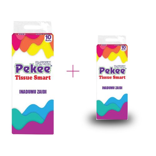 product_image_name-Toilex-2 Packs ( Dawn Pekee Smart Wrapped Toilet Paper 2 Ply-150Sheets 10Pack - White-1