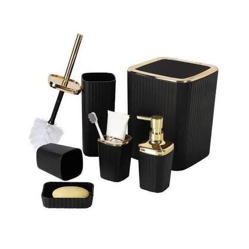 product_image_name-Generic-Elegant 6-Piece White & Gold Bathroom Accessory Set -3
