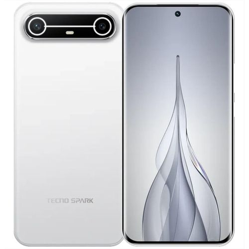 product_image_name-Tecno-Spark Slim 6.78-inch AMOLED display ultra-thin 8GB RAM 256 GB ROM 5200mAh long lasting battery 45W fast wired charging- AI Powered - White- OPEN BOX GOOD AS NEW REFURBISHED-1