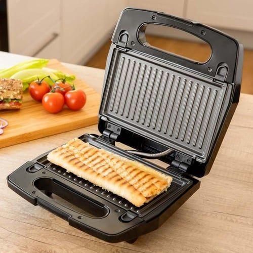 product_image_name-Hoffmans-3 in 1 Waffle Maker Sandwich Machine Barbecue Electric Baking Pan- Black. -4