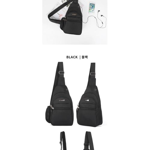 product_image_name-Generic-Small Sling Bag Crossbody Chest Shoulder Waterproof Messenger Waist Sling Purse Strap Travel Bag Travel Carry Backpack For Men Women Boys With Earphone Hole- Multicolor-4